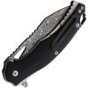 BucknBear Black Panther Damascus Folding Knife Linerlock G10