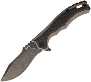 BucknBear Diesel Framelock Folding Knife 14C28N Stainless
