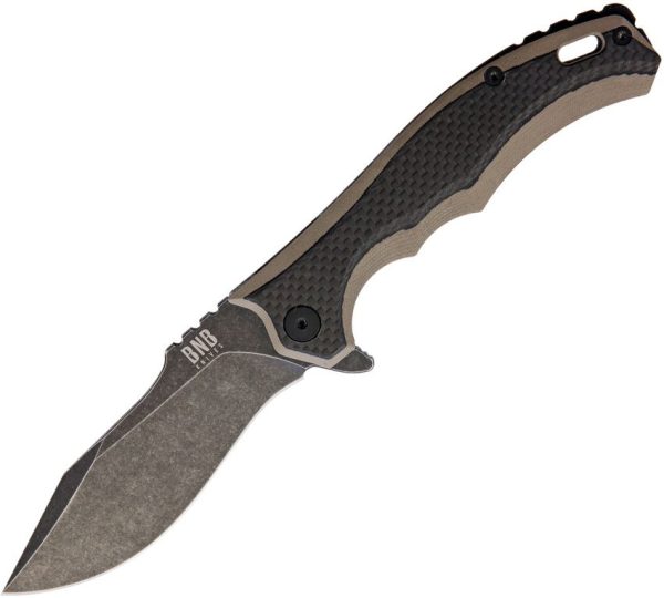 BucknBear Diesel Framelock Folding Knife 14C28N Stainless