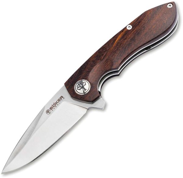 Boker Wiki G Linerlock Brown Wood 14C28N
