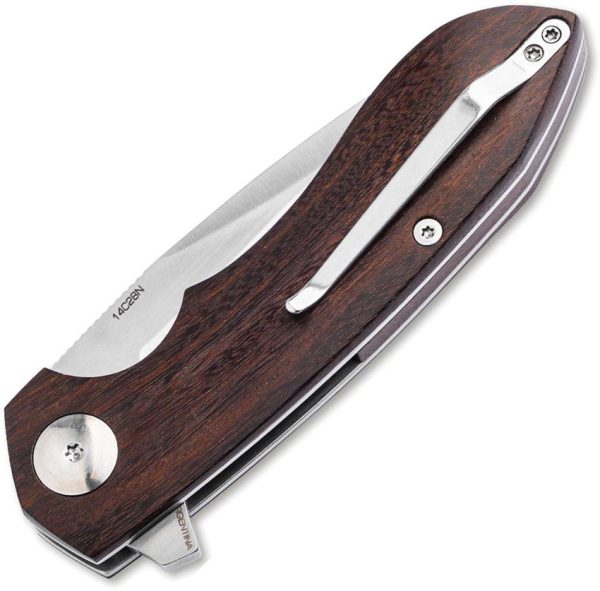 Boker Wiki G Linerlock Brown Wood 14C28N