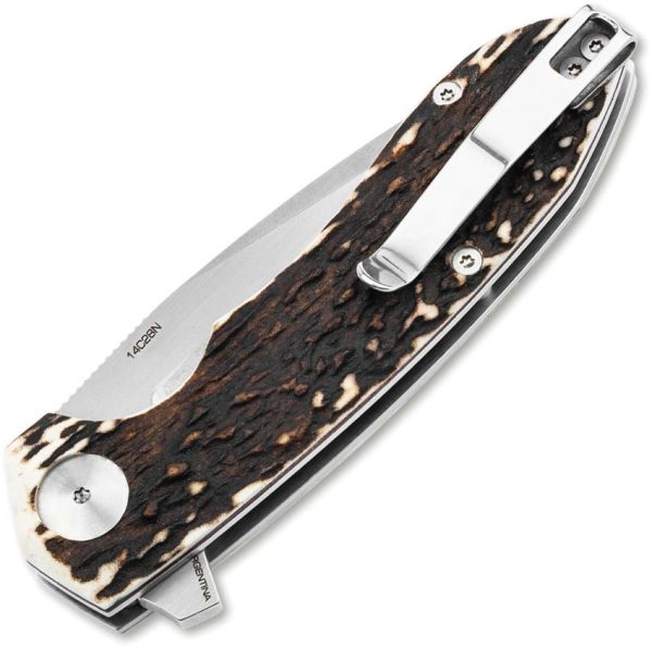 Boker Wiki H Linerlock Stag 14C28N