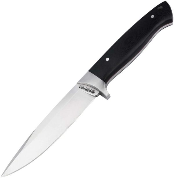 Boker Arbolito Newenche Fixed Blade - Black Micarta G10