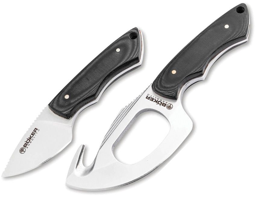 Boker Arbolito Chaman Set Fixed Blade Hunting Knives w/ Sheath