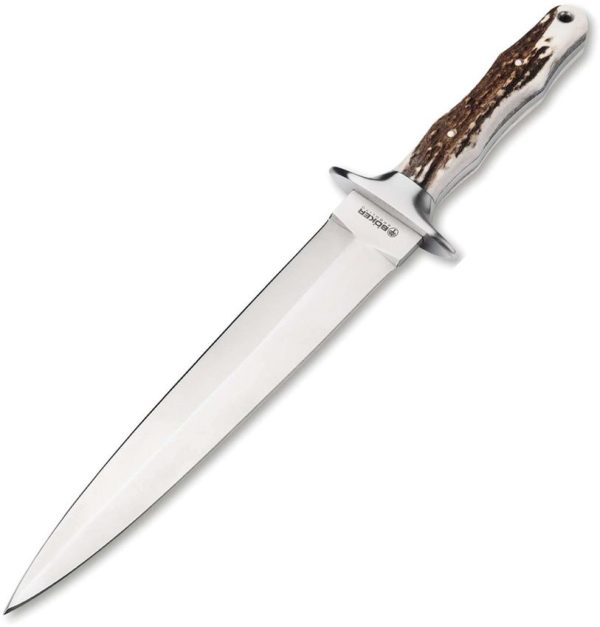 Boker Colmillo HX Fixed Blade - Stag Handle
