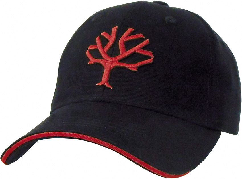 BO09BO102.jpg Boker Red Tree Logo Six Panel Cap with Velcro Adjustment
