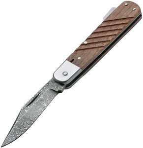Boker Lockback Damascus Walnut Folding Knife
