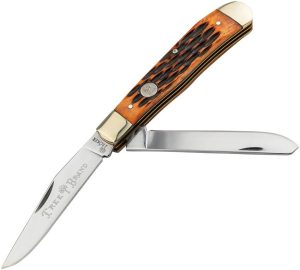 BO110812.jpg Boker Trapper Brown Bone Clip and Spey