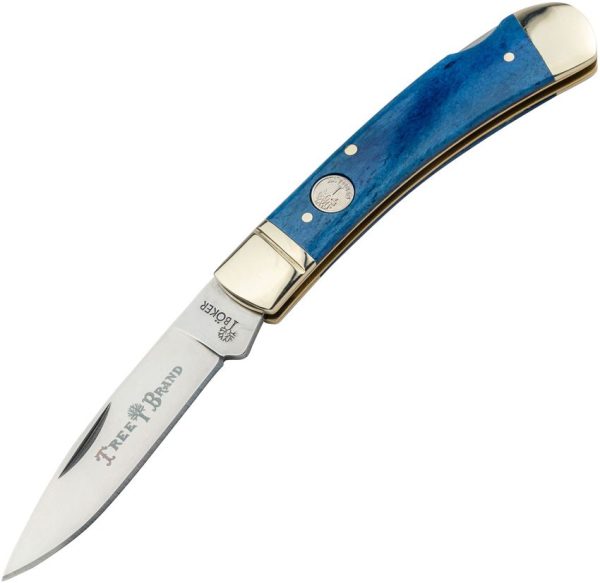 Boker Lockback Dark Blue Bone D2 Steel
