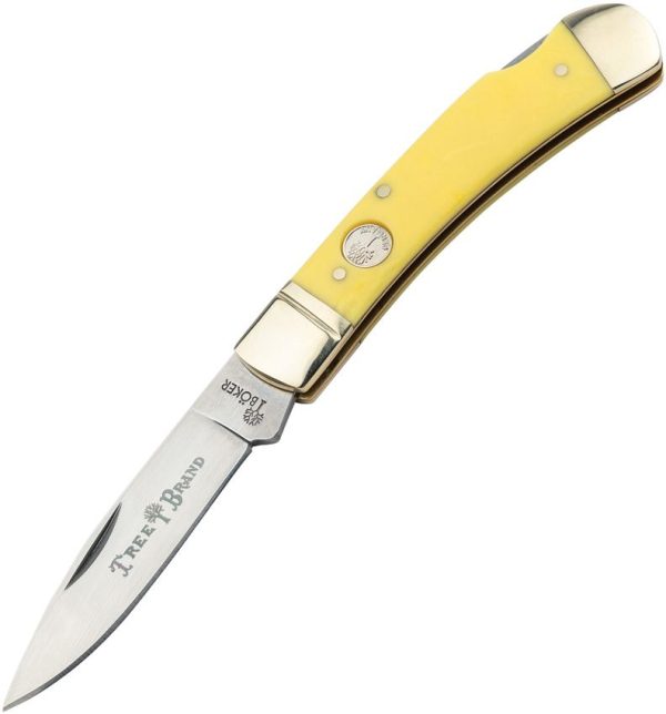 Boker Gentleman's Lockback Yellow Delrin Folding Knife
