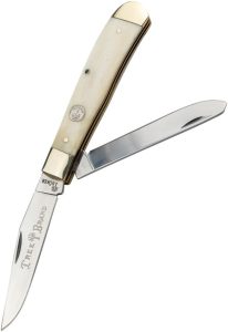 Boker Tree Brand Trapper White Bone Stainless Knife