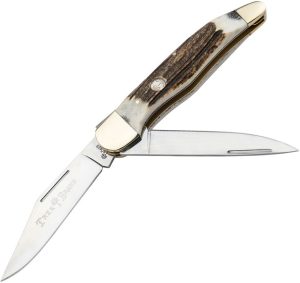 BO110840ST.jpg Boker Folding Hunter Stag D2 Mirror Polish