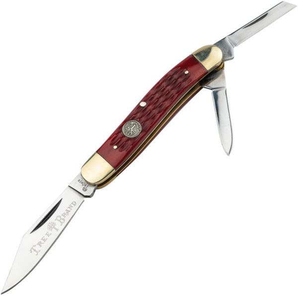 Boker Whittler Red Jigged Bone Multi-Blade