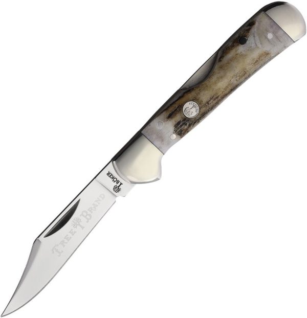 Boker Copperhead Lockback Stag D2 Steel