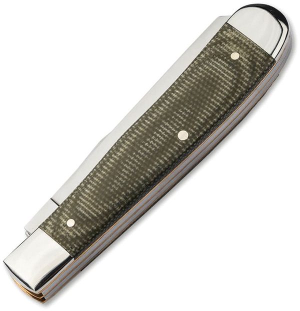 Boker TS 2.0 Trapper Green Canvas Micarta D2