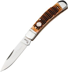 Boker Tree Brand Lockback Amber Bone D2