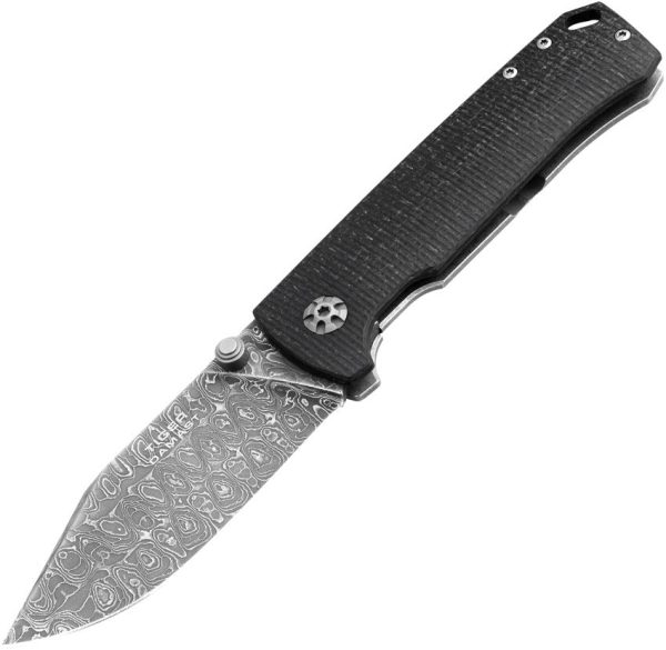 Boker Tiger Damast Framelock Black Micarta