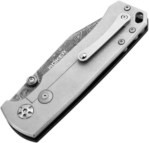Boker Tiger Damast Framelock Black Micarta