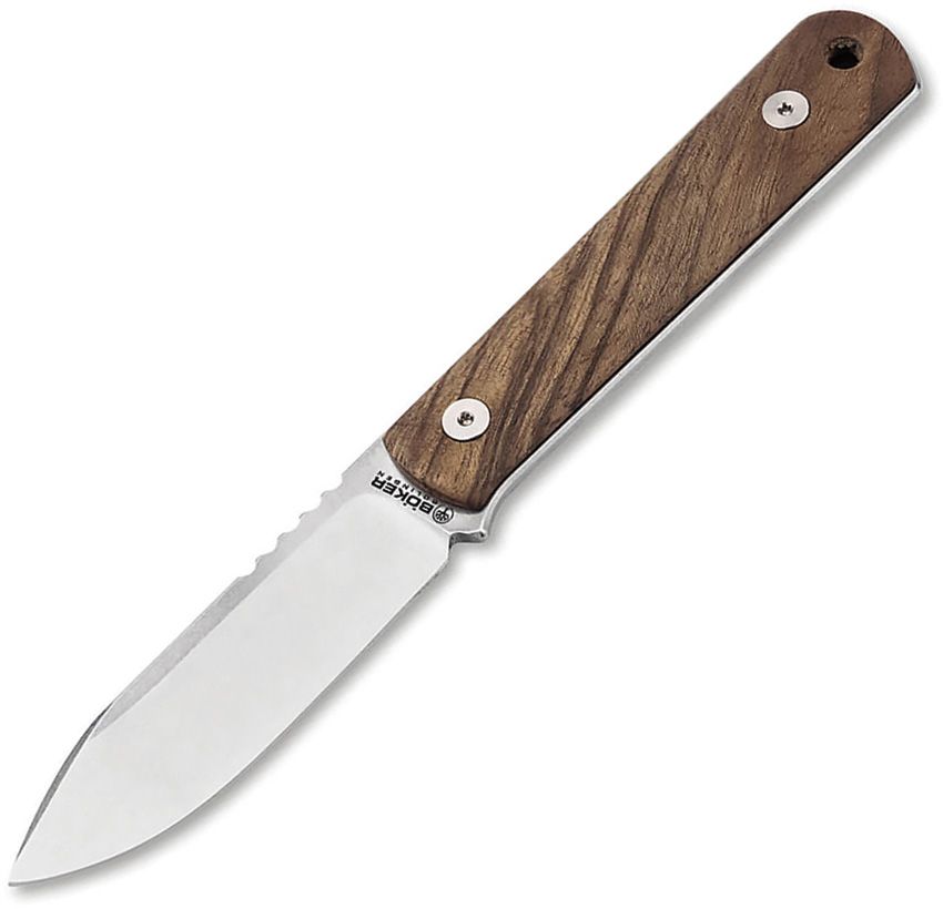 Boker BFF Packlite Walnut Fixed Blade Knife 2.63" MagnaCut