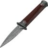 Boker Boot Dagger Damascus - Double Edge Rosewood