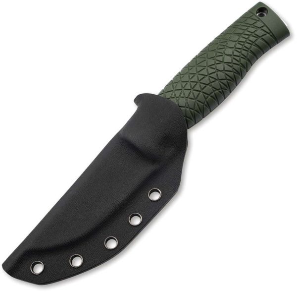 Boker Bronco Mini Scandi Fixed Blade - Green TPE