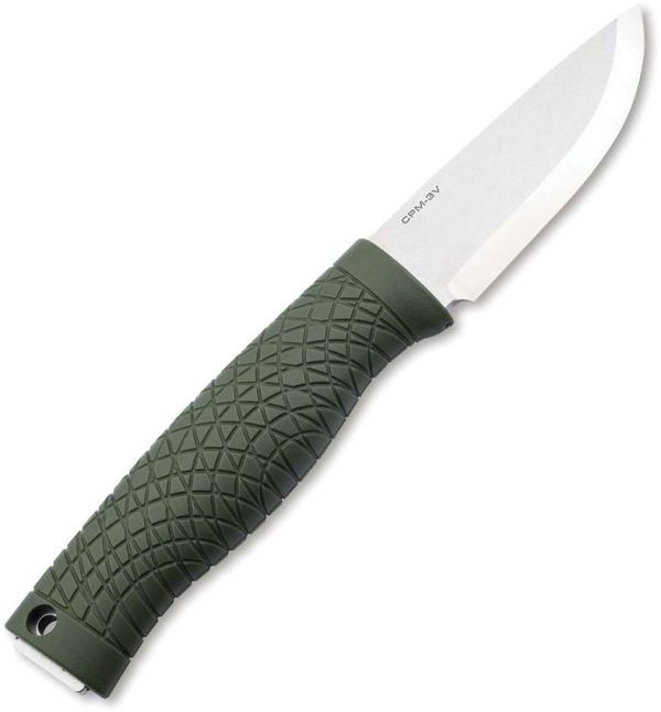 Boker Bronco Mini Scandi Fixed Blade - Green TPE