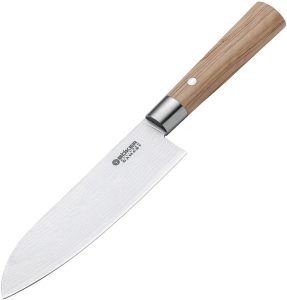 BO130437DAM.jpg Boker Santoku Olive - Damascus Steel Blade