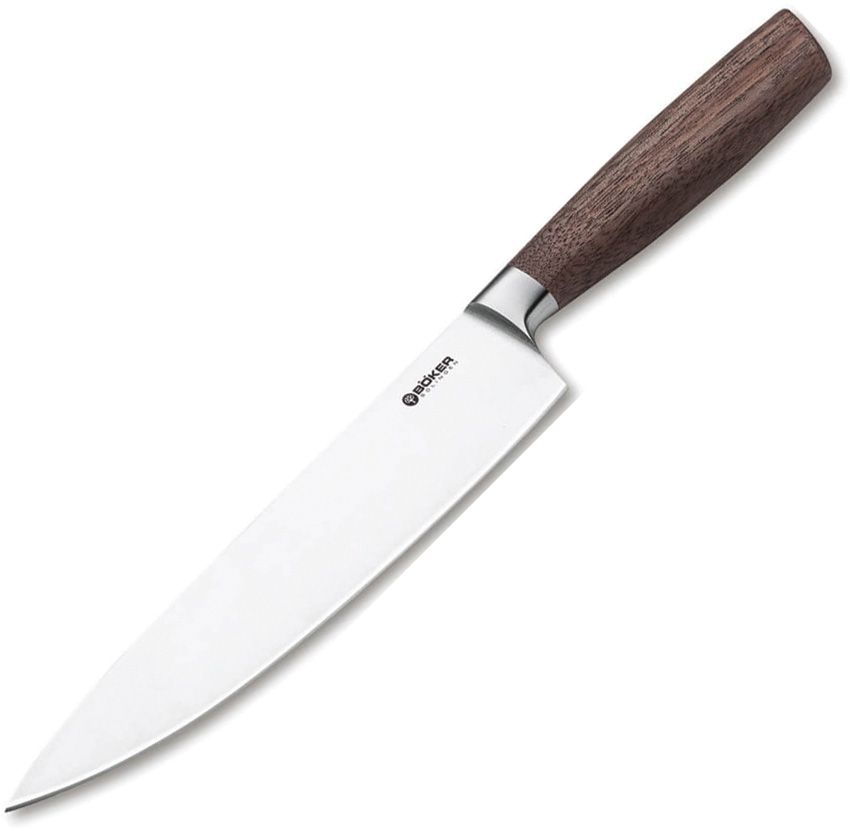 Boker Core Chef's Knife 8.13" X50CrMoV15 Stainless Walnut