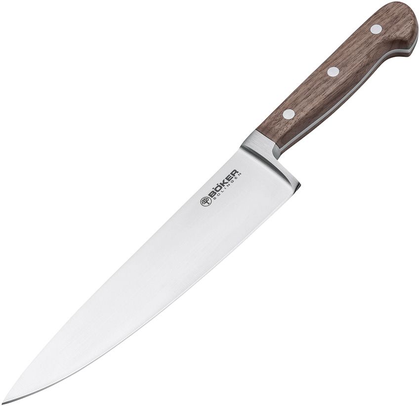 Boker Heritage Chef's Knife 8.25" X50CrMoV15 Stainless Walnut