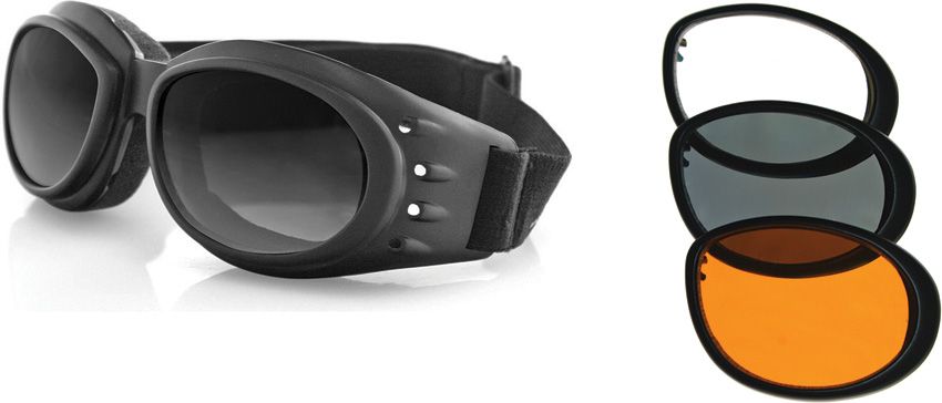 Bobster Cruiser 2 Goggle with 3 Interchangeable Lenses