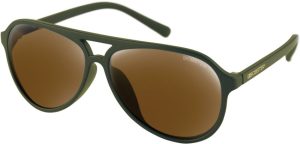 Bobster Maverick Matte Olive Frame Brown HD Sunglasses