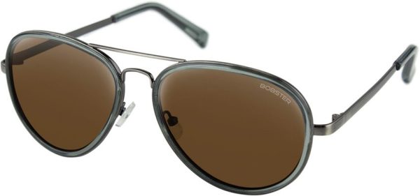 Bobster Goose Sunglasses Slate Brown HD Mirror Lens UV