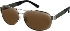 Bobster Commander Sunglasses Bronze HD Mirror Lens UV Protection