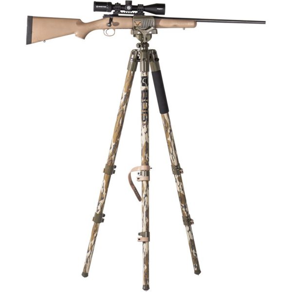 BOG Death Grip Tripod Bottomland Camo Hunting Shooting Stand