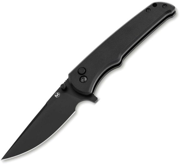 Boker Magnum Blackjay Button Lock - Black G10