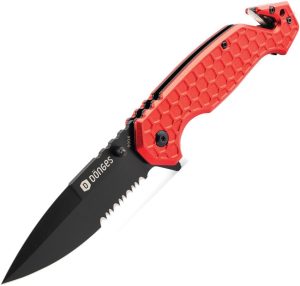Donges Basic Rescue Linerlock - Red Handle