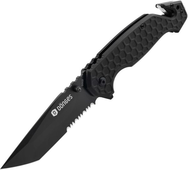 Donges Basic Tactical Linerlock - Black Tanto