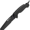 Donges Tactical Linerlock Black G10 Chisel Grind