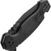 Donges Tactical Linerlock Black G10 Chisel Grind