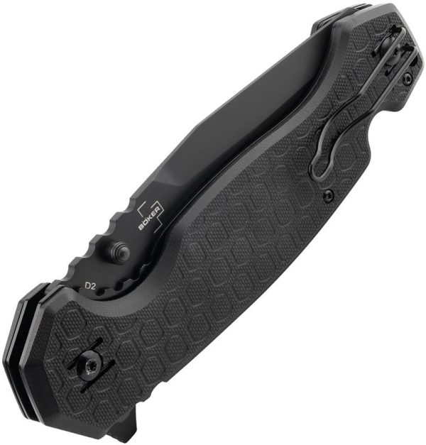 Donges Tactical Linerlock Black G10 Chisel Grind
