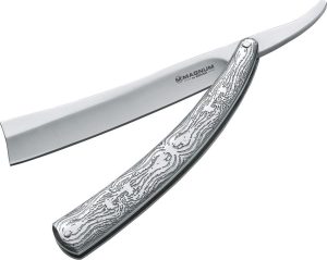 Boker Magnum Fleet Street Razor - Silver Stainless