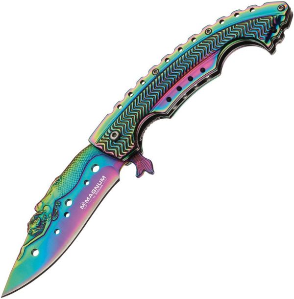 Boker Magnum Rainbow Mermaid Linerlock - Spectrum