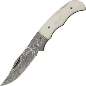 BOM01MB180DAM.jpg Boker Magnum Damascus Lockback - White Bone Handle