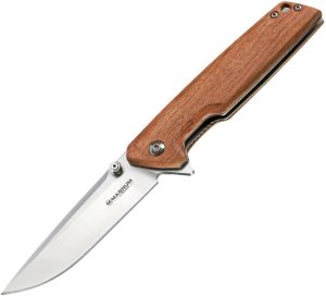 Boker Magnum Straight Brother Linerlock - Bubinga Wood