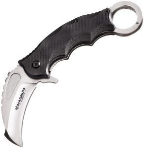 BOM01RY115.jpg Boker Magnum Alpha Kilo A/O Karambit - Black G10