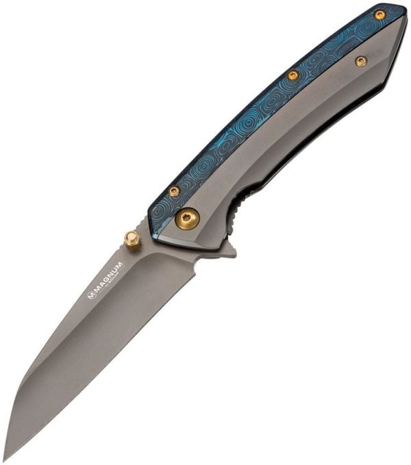 Boker Magnum Cobalt A/O Wharncliffe - Blue Swirl