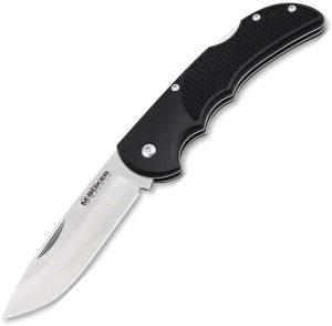 Boker Magnum HL Single Lockback - Black TPR Handle