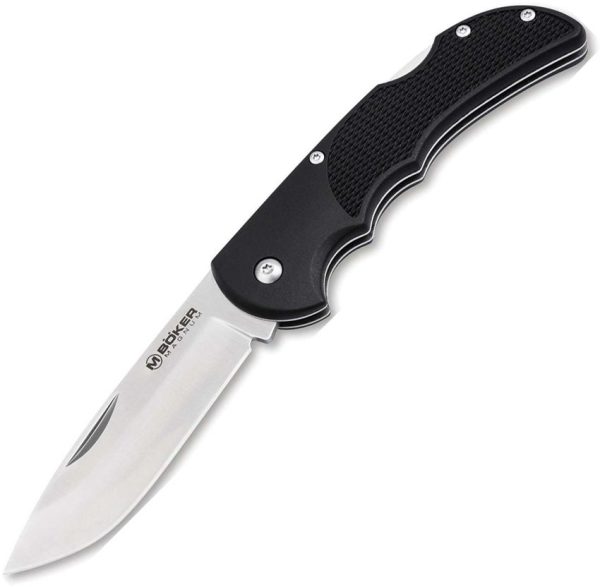 Boker Magnum HL Single Lockback - Black TPR Handle