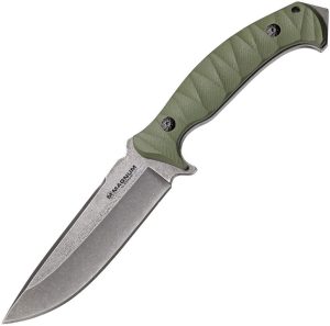 Boker Magnum Persian Fixed Blade - Green G10 Drop Point