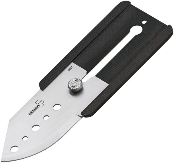 Boker Plus Slyde-R 440C Button Lock - Black G10